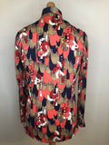 L  vintage  Urban Village Vintage  urban village  Shirt  retro  rectangle pattern  printed shirt  printed  print  pink  multi  Mens Shirts  mens  long sleeves  Long sleeved top  long sleeve  dagger collar  dagger  blue