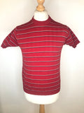 vintage  Urban Village Vintage  urban village  sweater  stripes  short sleeved  short sleeve  S  Red  mens  knitwear  knitted  knit  jumper  c&a