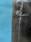 womens  vintage  Urban Village Vintage  urban village  pockets  Pindi Sports  NOS  MOD  made in england  long sleeve  Jacket  double breasted coat  double breasted  deadstock  collar  coat  button down  button  blue  big collar  60s  1960s  10