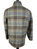 zero waste Wrangler vintage Urban Village Vintage urban village UK top thrifted thrift sustainable style store slow fashion shop shirt jacket second hand save the planet reuse recycled recycle recycable preloved pockets online multi mens Long sleeved top long sleeve L Green fleece lining fleece lined fashion ethical Eco friendly Eco dagger collar concious fashion collar clothing clothes chest pockets checkered checked check Blue Birmingham 70s 1970s