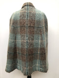 wool  womens  waistcoat  vintage  Urban Village Vintage  tunic  checked  check  cape  blue  Andrew Stuart  60s