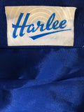 womens  waist belt  vintage  Urban Village Vintage  MOD  jacket  front zip fastening  decorative buttons  blue  60s  1960s  10