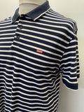 xl  vintage  Urban Village Vintage  urban village  summer  Stripes  striped  retro  polo top  polo  Navy  mens  levis strauss  levis  levi strauss  levi  Cotton  collar