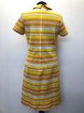 zip back  zip  yellow  womens  vintage  Urban Village Vintage  urban village  Stripes  orange  MOD  colla  60s  1960s  10