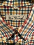 ben sherman shirt checked check plaid multi long sleeve button down 4xl 3xl mod mens vintage clothing urban village