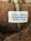Welsh Wool Shop  vintage  Urban Village Vintage  tassle  tartan  poncho  fringed  fringe  check  cape  brown  Anna Davies  60s  1960s  10