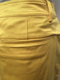 zip  yellow  womens  vintage  Urban Village Vintage  urban village  trousers  summer  smart shorts  shorts  short  Ralph Lauren  long length shorts  12