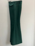 womens  vintage  Urban Village Vintage  trousers  soul  retro  northern soul  mod  L32  l31  high waisted  green  flares  all nighter  70s  70  1970s  10