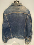Vintage 90's 1990's Levis Blanket Lined Denim Trucker Jean Jacket Blue XL 46 Mens Clothing