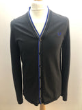 Long Sleeved 100% Cotton Cardigan by Fred Perry - Size M