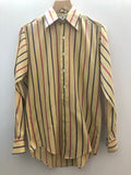 vintage  Urban Village Vintage  stripes  purple  pink  mens  M  double two  cream  Cotton  beige  70s  1970s