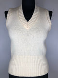 1970s Knitted Tank Top by Stanley Adams - Size UK 10