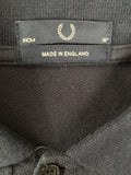 vintage  Urban Village Vintage  urban village  Stripes  sportswear  sports polo  slim fit  s  retro  Navy  MOD  mens  long sleeves  long sleeved  embroidered logo  Embroidered  collar  button  blue