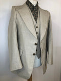 wide leg  vintage  Urban Village Vintage  urban village  trousers  three piece suit  three piece  suit  stitch detailing  stitch detail  S-M  S  retro  pockets  mens  M  long sleeve  League of Gentleman  Jacket  flares  blazer jacket  70s  1970s