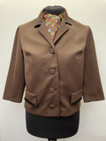 1960s Cropped Blazer Jacket - Size 12
