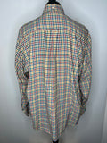 xxxl  shirt  plaid  multi  MOD  mens  long sleeve  checked  check  button down  ben sherman  3xl