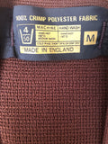 waistcoat  vintage  Urban Village Vintage  urban village  square print  sleevless  pockets  patterned  mens  M  knitwear  knitted  knit  Jacket  button down  brown  70s  1970s