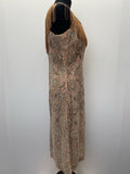 womens  vintage  sleeveless  midi dress  lace  fringing  fringed  dress  diamante  50s  1950s urban village womens vintage clothing