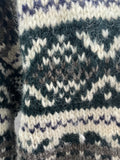 xl  Wool Blend  wool  winter  vintage  Urban Village Vintage  urban village  thick  round neck  patterned  pattern  mens  long sleeve  cardigan  cardi  button front  button  70s  1970s  100% Wool