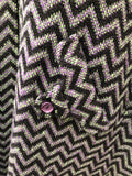 womens  welsh wool  welsh  vintage  turqoise  tapestry  S  purple  multi  green  cape  60s  1960