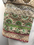 womens  waistcoat  vintage  Urban Village Vintage  urban village  Small  sleevless  sequins  sequin top  retro  Patchwork waistcoat  patchwork  mens  Jacket  indian  hippy  hippie  festival  ethnic  brown