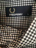 Urban Village Vintage  short sleeved  Shirt  MOD  Mens Shirts  mens  L  Gingham  Fred Perry  check  button down collar