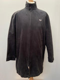 Fred Perry Longline Coat - Black - Size M
