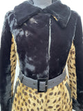 womens jacket  womens coat  womens  waist belt  vintage  Urban Village Vintage  urban village  retro  press stud fastening  lepoard print  Jacket  faux fur  faux collar  faux  coat  brown  black  Belted waist  belted jacket  belted dress  belted  belt  astraka  animal print  70s  1970s  12