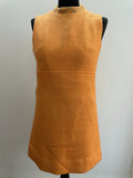 1960s Sleeveless Wool Dress - Size 10