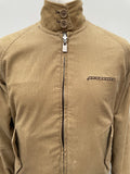 zip front  zip  vintage  Urban Village Vintage  urban village  reversible  retro  MOD  Mens jacket  mens  long sleeve  Lambretta  L  Jacket  Harrington Jacket  harrington  embroidered logo  elasticated  dark brown  corduroy  corded  cord  brown