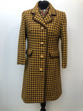 yellow  womens jacket  womens coat  womens  white  vintage  Urban Village Vintage  urban village  retro  patterned  pattern  gingham  coat  brown  60s  1960s  12