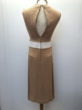 zip  womens  vintage  Urban Village Vintage  urban village  lined  dress  buckle detail  brown  Berketex  back zip  8  60s  1960s
