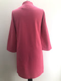 womens  vintage  Urban Village Vintage  red trim  pink  long sleeves  high neck  dresses  dress  button detailing  60s  60  1960s  12