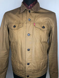 Mens Levis Red Tab Waxed Cotton Trucker Jacket - Size M
