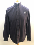 Fred Perry Check Shirt in Navy and Red - Size M