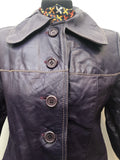 womens coat  womens  vintage  Urban Village Vintage  purple  MOD  Leather Coat  coat  60s  1960s  12