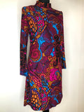 woodstock  womens  vintage  urban village  scooter dress  scooter  retro  purple  psychedelic  psych  orange  multi  MOD  long sleeve  hippy  hippie  dress  cord  blue  acid  60s  1970s  1960s  10