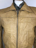 vintage  Urban Village Vintage  urban village  s  pockets  Mens Bomber jacket  mens  long sleeve  Leather Jacket  Leather  jacket  faux sheepskin  Craft Sportwear Limited  coat  camel  brown  bomber jacket  bomber  70s  1970s