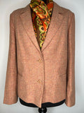 wool  womens jacket  womens  pink  Jacket  fitted  edinburgh woollen mill  blazer jacket  Blazer  70s  1970s  14