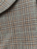 vintage  Urban Village Vintage  urban village  super suits  S  retro  mens  long sleeve  lapels  checkered  checked  check jacket  check  button up  button fastening  button  brown  blazer jacket  Blazer  70s  1970s
