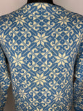 wool  winter jumper  winter  white  vintage  Urban Village Vintage  urban village  sweater  snowflake  scandanavian  round neck  retro  patterned  pattern  norwegian  mens  long sleeves  Long sleeved top  long sleeve  lambs wool  L  knitwear  knitted  knit  jumper  icelandic pattern  icelandic  christmas  Blue  70s  1970s