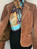 womens jacket  womens  Winter Jacket  winter  vintage  Urban Village Vintage  urban village  Suede Jacket  Suede  pockets  MOD  long sleeve  Jacket  button down  brown  60s  1960s  10