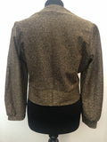 vintage  metallic  lurex  gold metallic  gold  evening blouse  blouse  70s  70  1970s womens