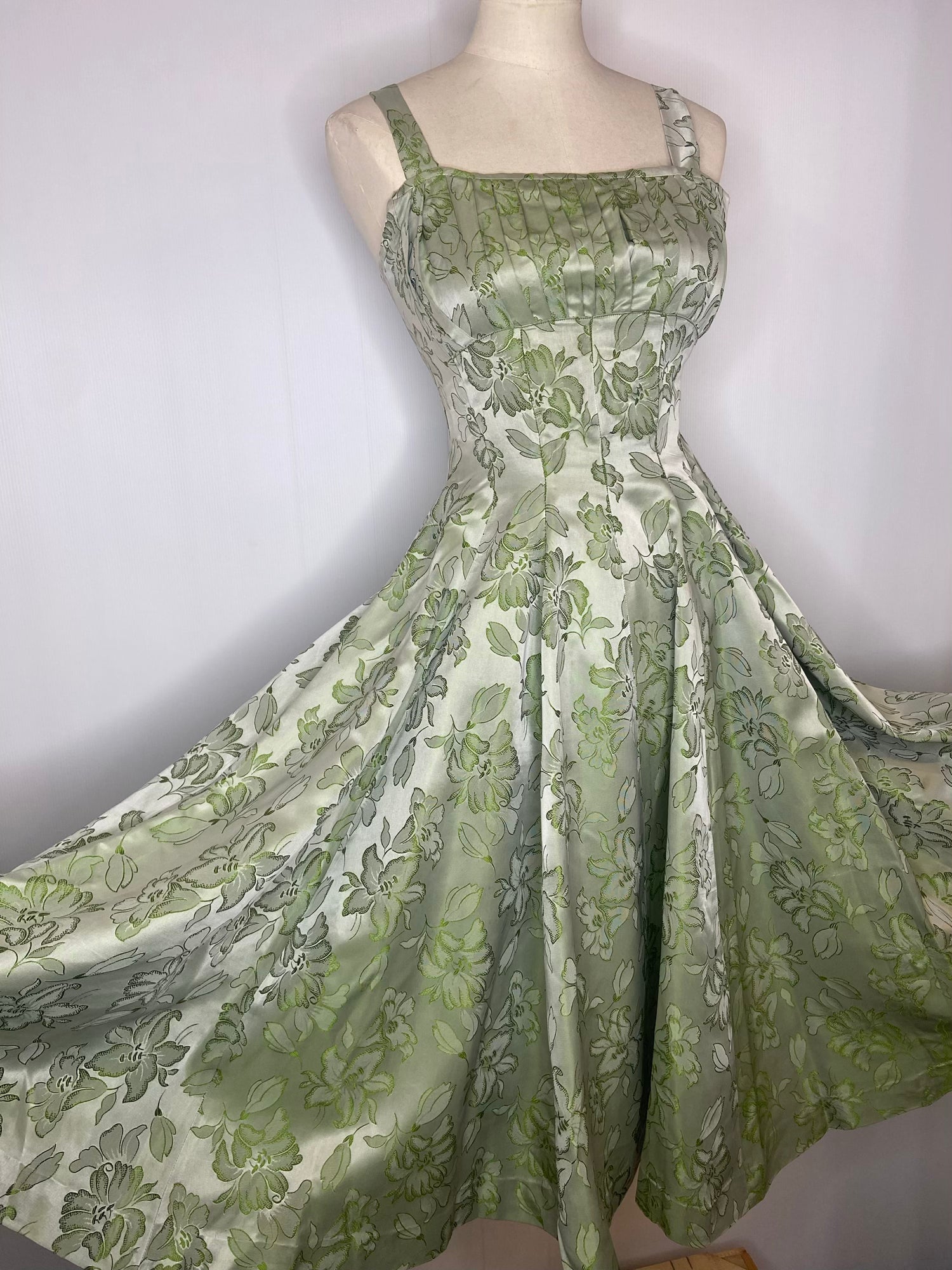 Satin rockabilly dress discount