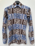 1970s C&A Patterned Shirt - Size S