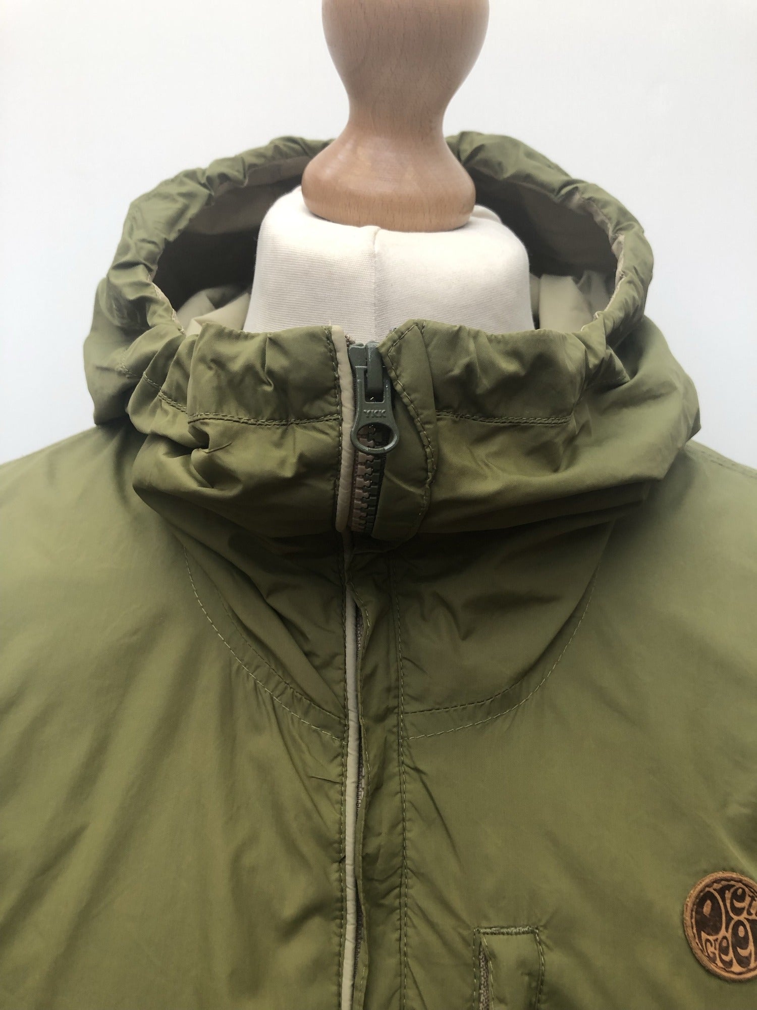 Pretty Green Festival Smock Jacket in Khaki Size S S