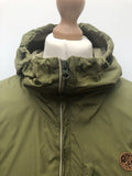 zip front  zip  vintage  Urban Village Vintage  urban village  summer  stitch detail  smock  retro  Pretty Green  parka  mens  long sleeve  khaki  Jacket  hooded  Green  festival