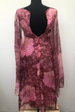 womens  vintage  retro  maxi dress  long sleeve  full length  floral print  dress  brown  bell sleeve  angel sleeve  70s  6  1970s urban village vintage