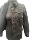 womens jacket  womens coat  womens  vintage  Sherpa  S  levis strauss  levis  jean  jacket  denim  black  8 Urban vintage village