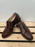 vintage  Urban Village Vintage  urban village  slip on  samuel windsor  Leather  heeled  elasticated  brown stitch  brown  block heeled  9  70s  1970s